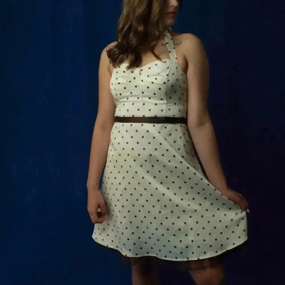 City Triangles Polka Dot Retro Dress - 9 - Picture 2 of 11